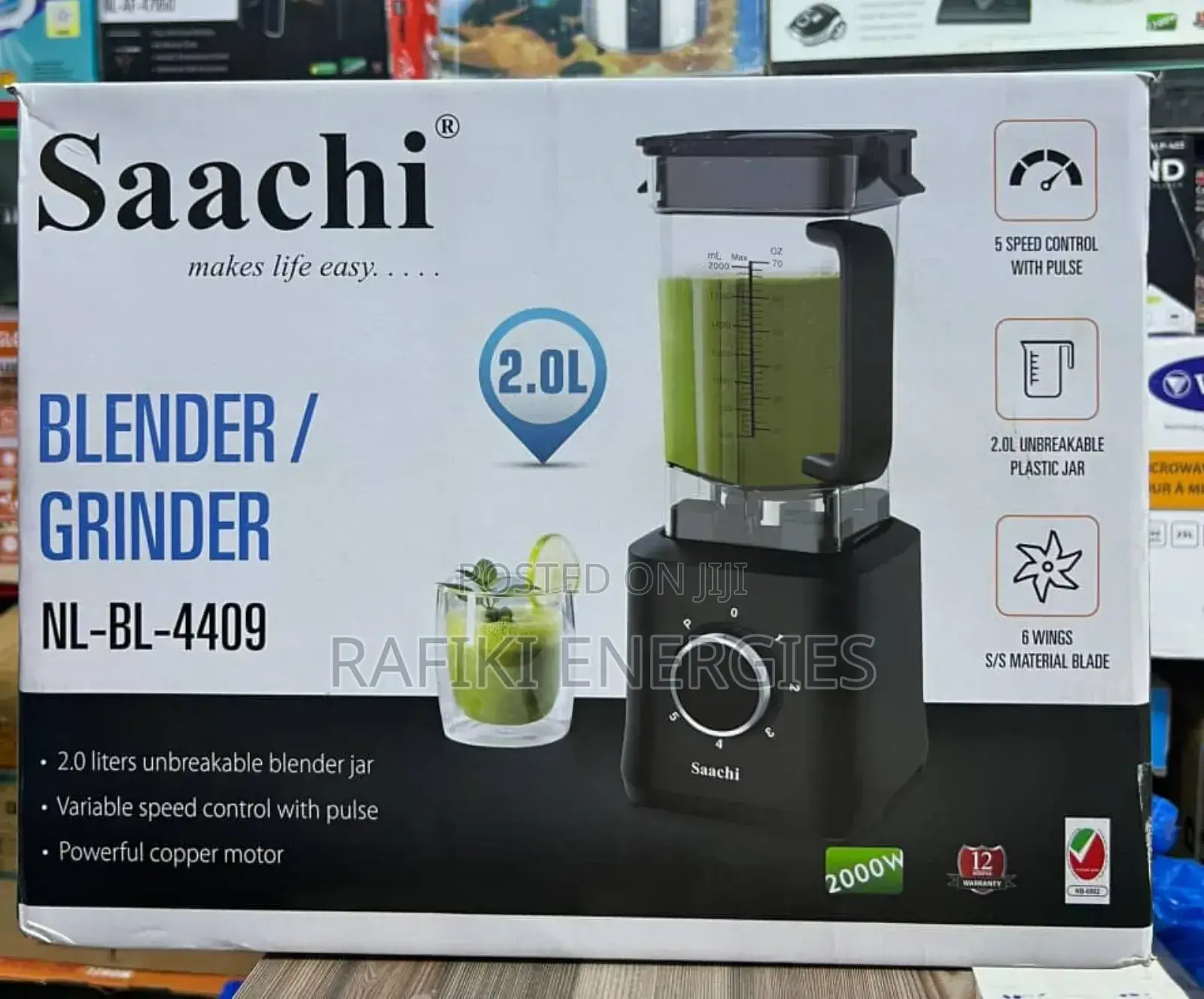 Saachi Commercial Blender - 2 Litres
