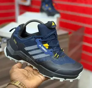 Men’S Blue/Black Adidas Terrex Ax4 Gtx Hiking Shoes