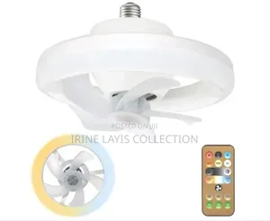 RGB Silent Led Ceiling Fan Lamp 360 Rotation Light With Remote Control