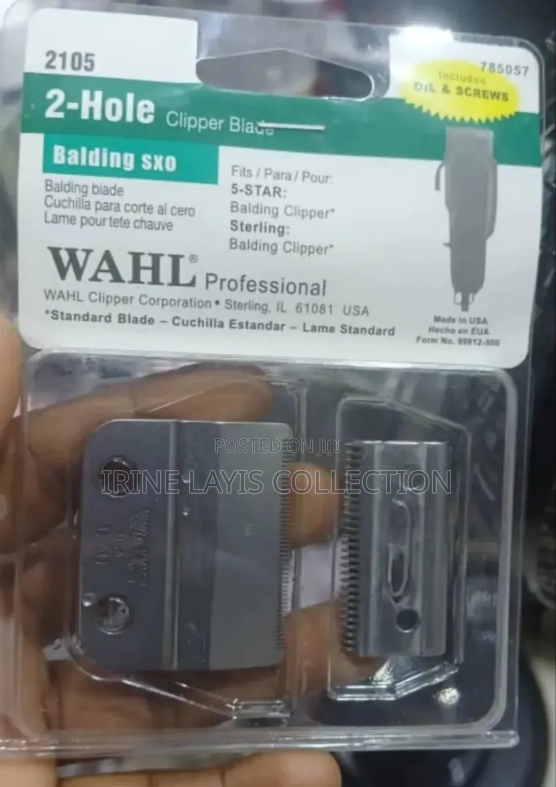 Wahl Professional 2-Hole Taper Blades, Model 1006-400.