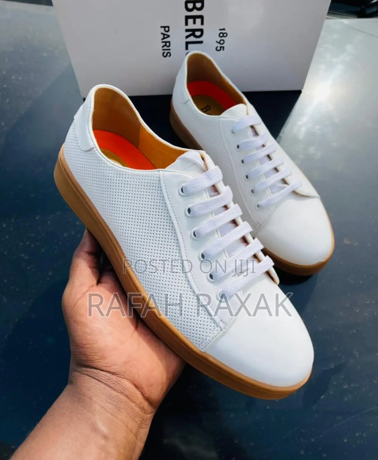 Original White Berluti Casual Leather Sneakers