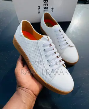 Original White Berluti Casual Leather Sneakers