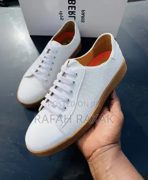 Original White Berluti Casual Leather Sneakers