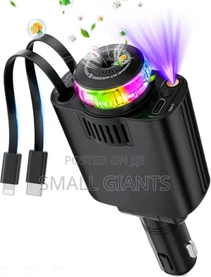 Starlight Retractable Car Charger With Aromatherapy