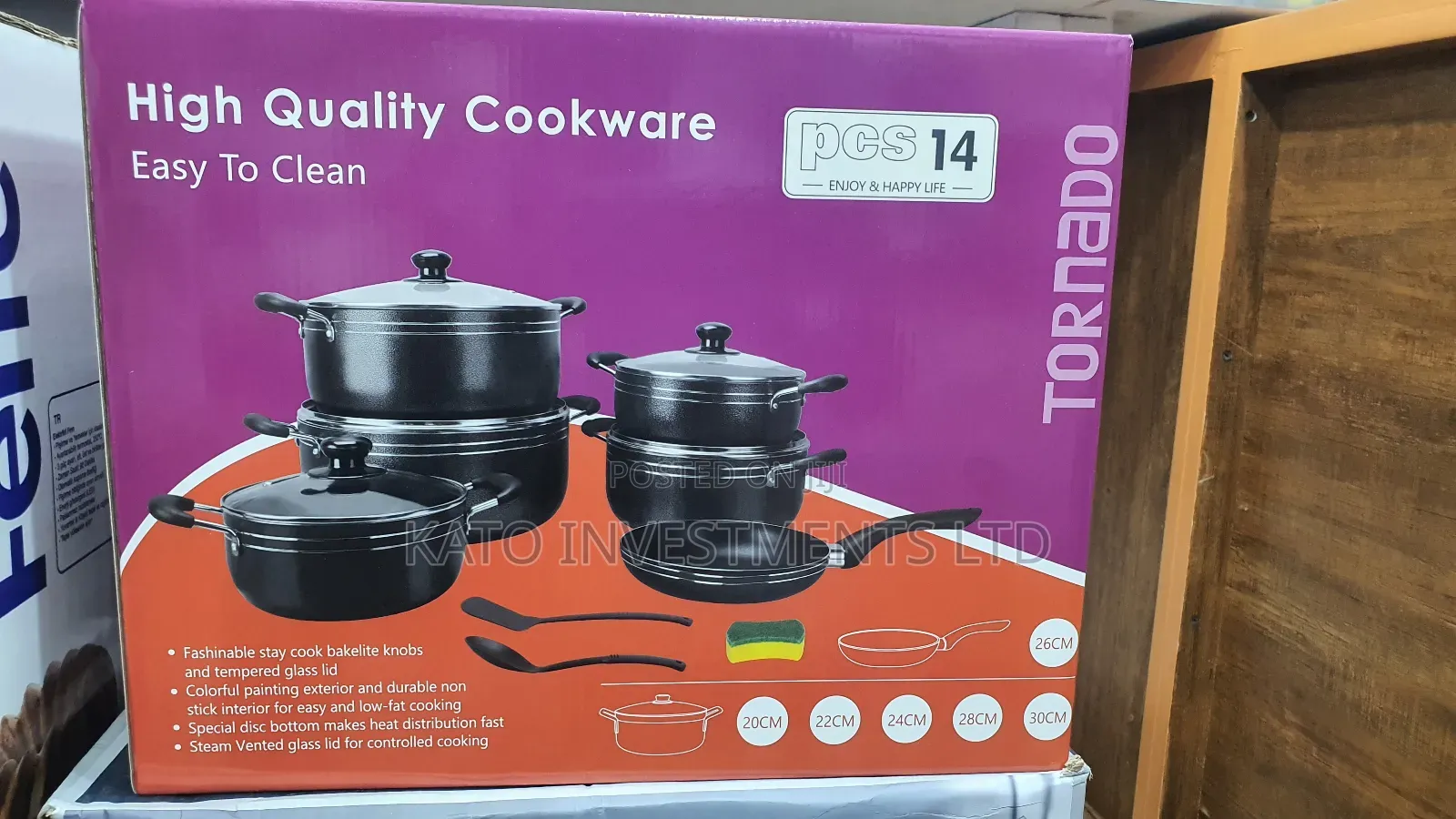 14 Pcs Cooking Pots And Frying Pan