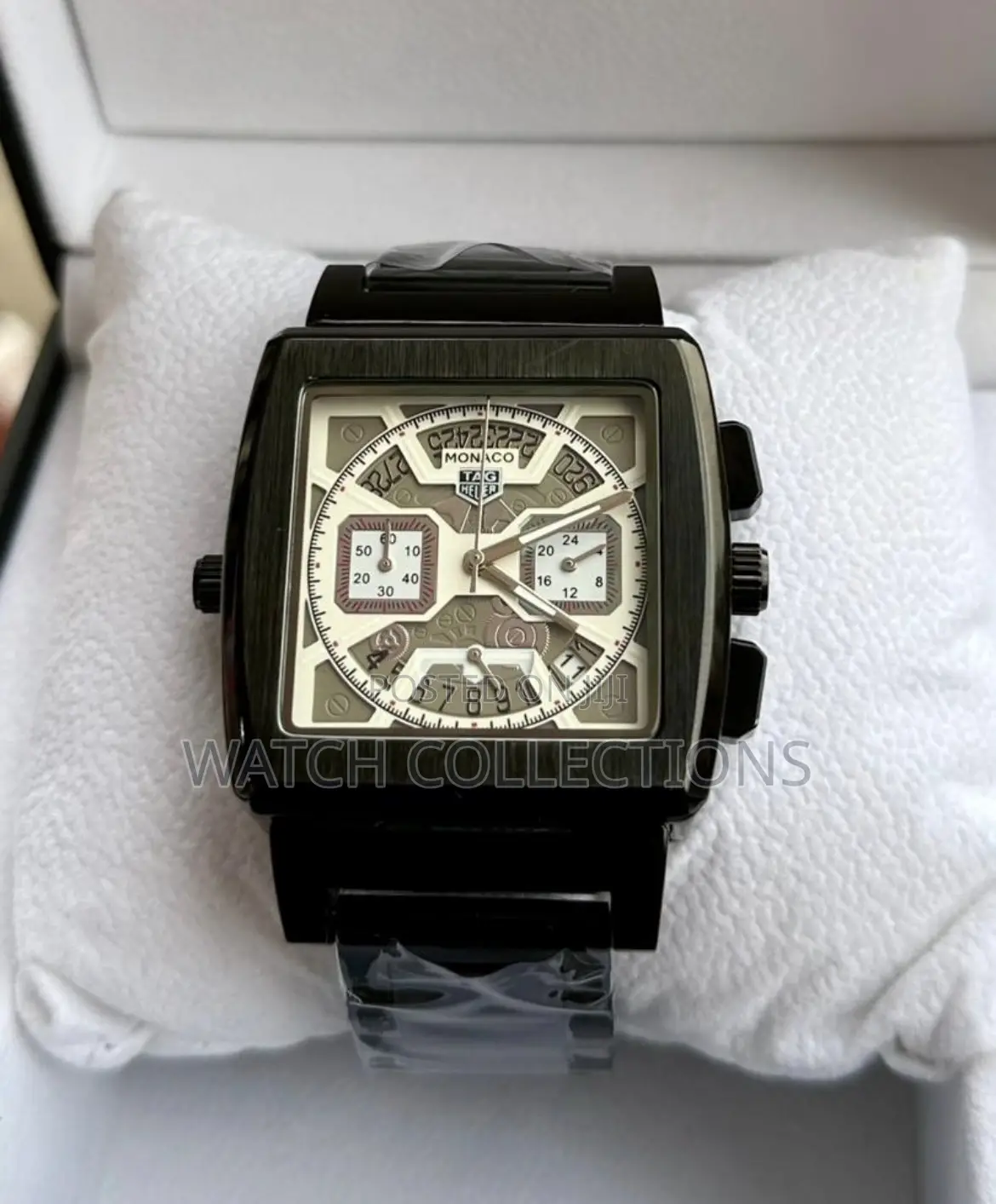 Monaco Square Metallic Watches