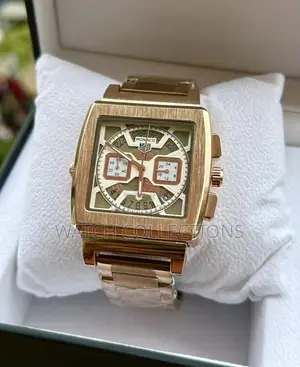 Monaco Square Metallic Watches