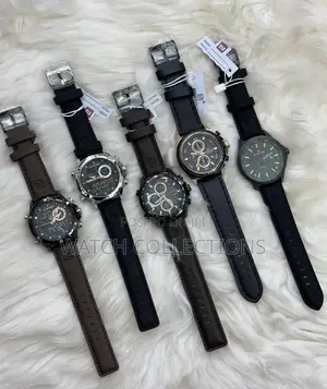 Stylish Naviforce Leather Strap Watches