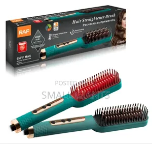 Raf R.406g Natural Hair Straightener Brush
