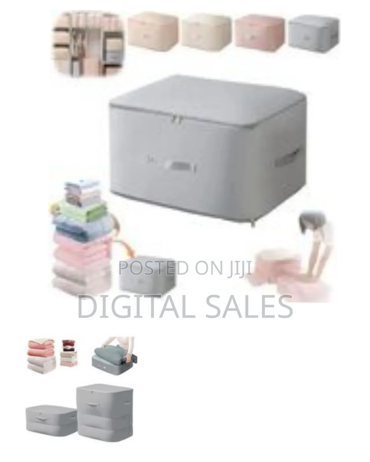 Large Capacity Foldable Storage Organizers for Clothing and Bedding