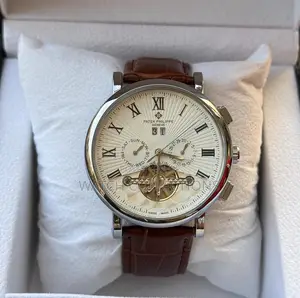 Swiss Made Mechanical Leather Patek Phillipe Watches