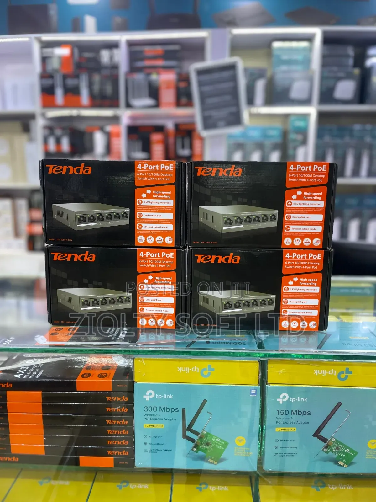 Tenda 6 Ports Poe Switch