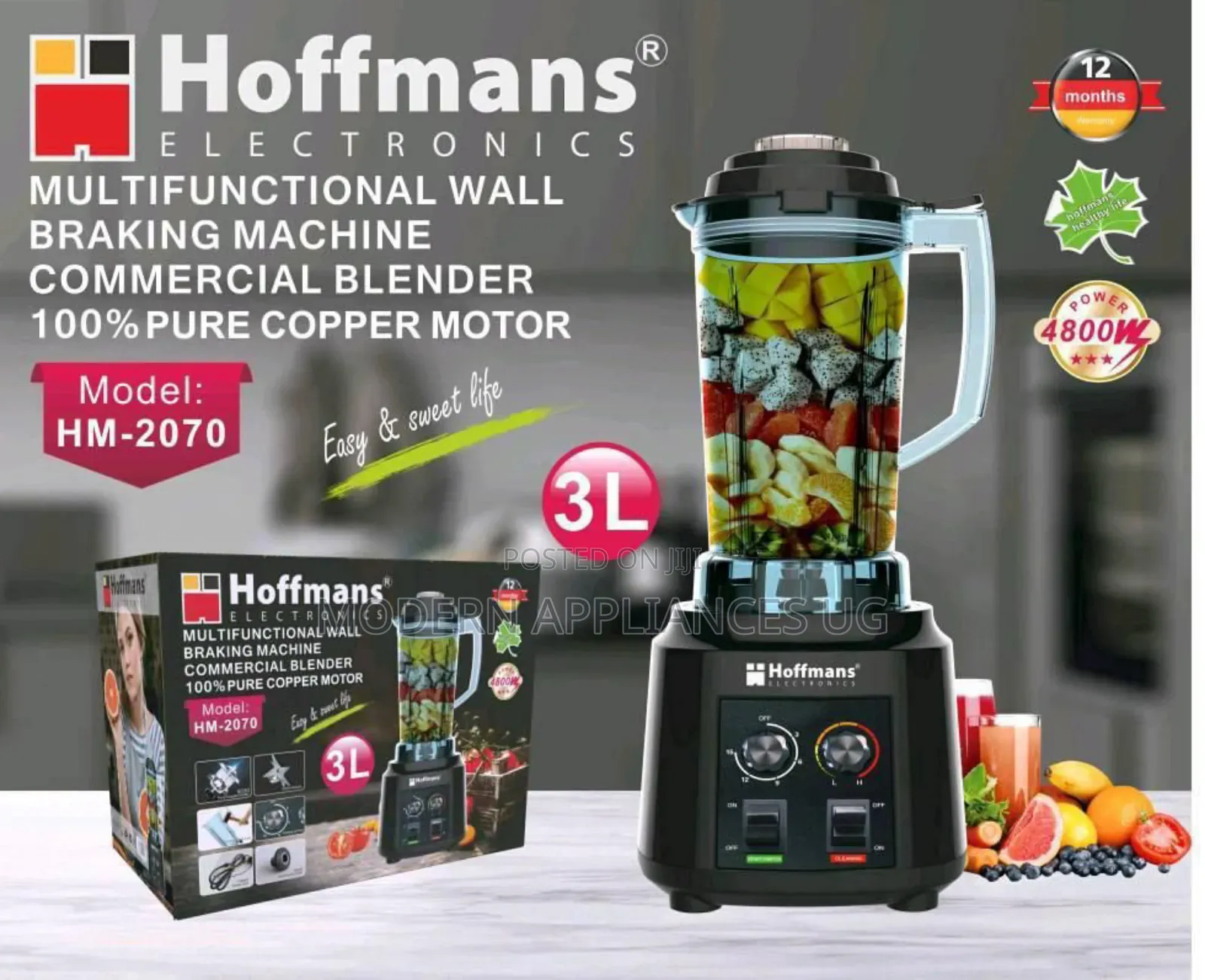 3 Litres Hoffman Commercial Blender
