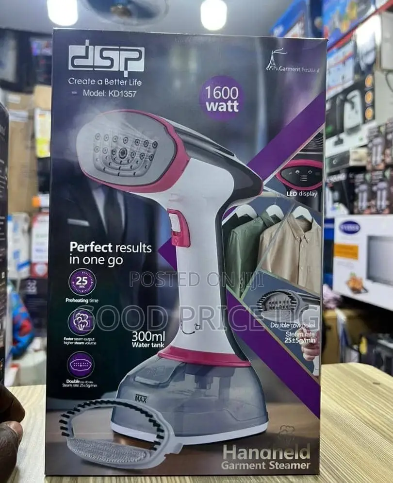 DSP Kd1357 Handheld Garment Steamer. With Digital Display