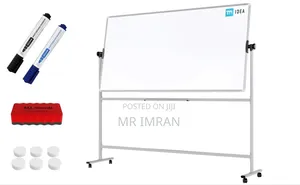 90*150cm Large - Portable White Board on Wheels Double Sided