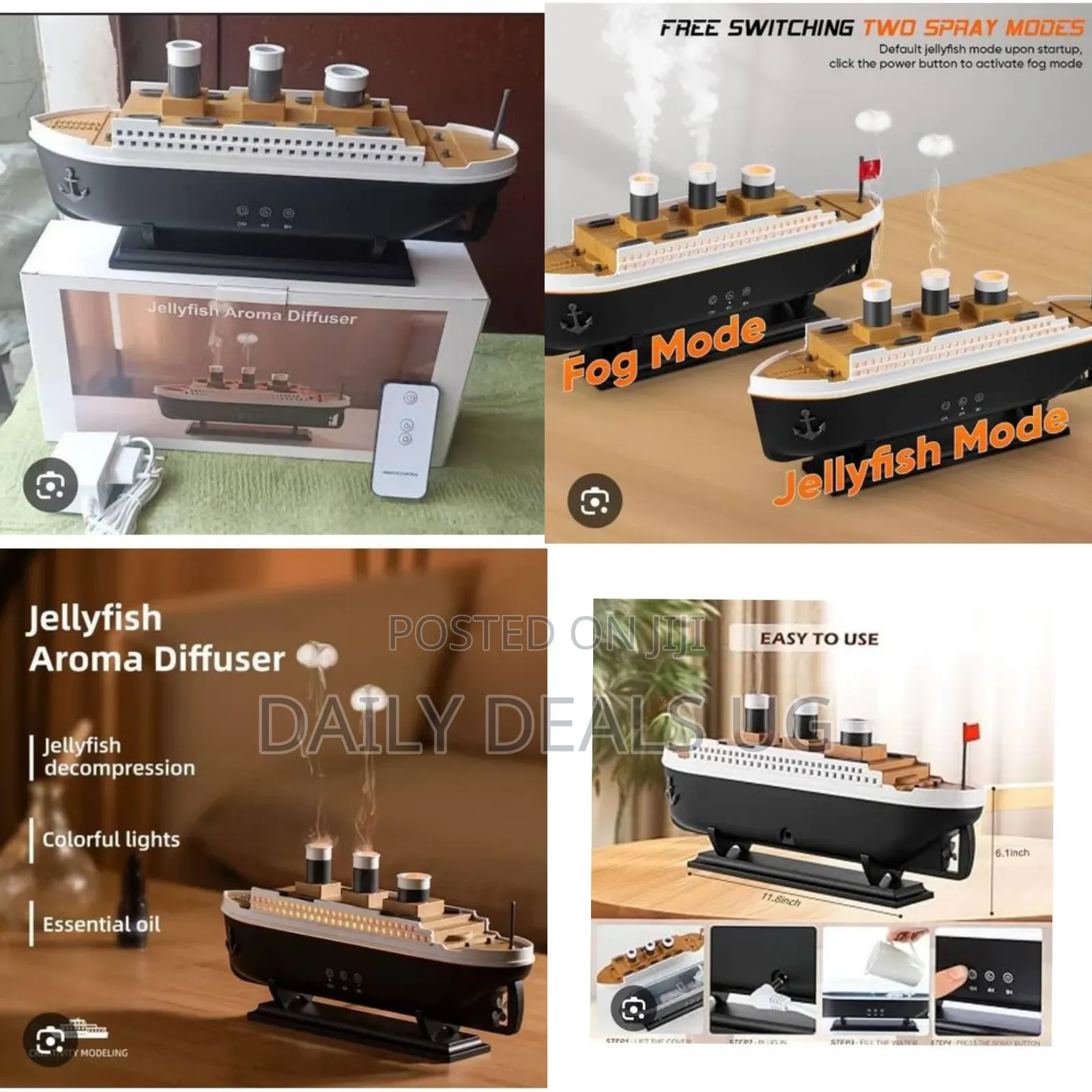 Titanic Ship Model Essential Oil Diffuser And Humidifier
