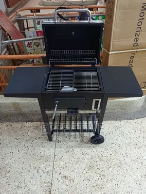 Outdoor Charcoal Barbecue (Bbq) Grill Trolley.