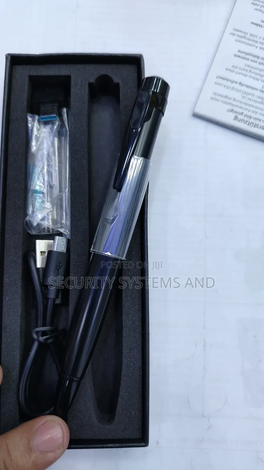 Spy Pen Camera- Hidden Pen Camera -1080p - Sd Card- Video Audio
