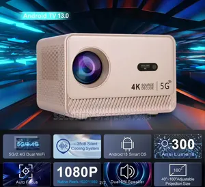 Android Smart Projector Video, Wifi, Mirroring, Youtube, Netflix