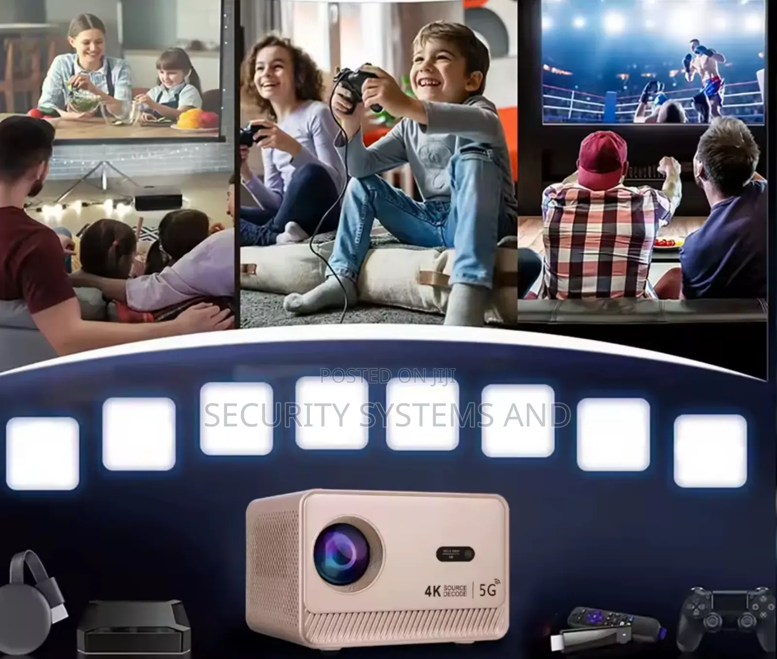 Android Smart Projector Video, Wifi, Mirroring, Youtube, Netflix