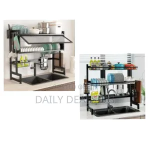 Over-the-Sink Multi-Functional Dish Drying Rack Storage Organizer