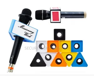 Microphone Logo Flag Station