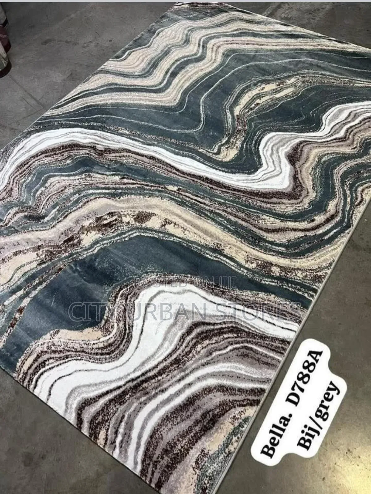 Bij/Grey Centre Rugs