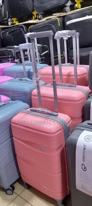 Plastic Pinky Suitcases