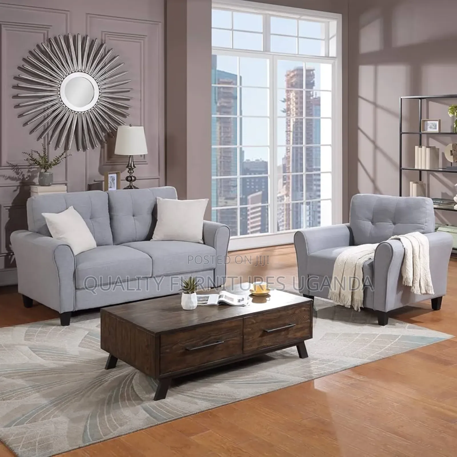 3 Seater Comfy Simple Sofa Set