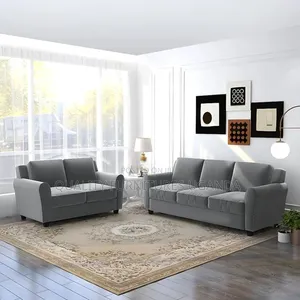 Curved Armrest5 Sitter Sofa Set
