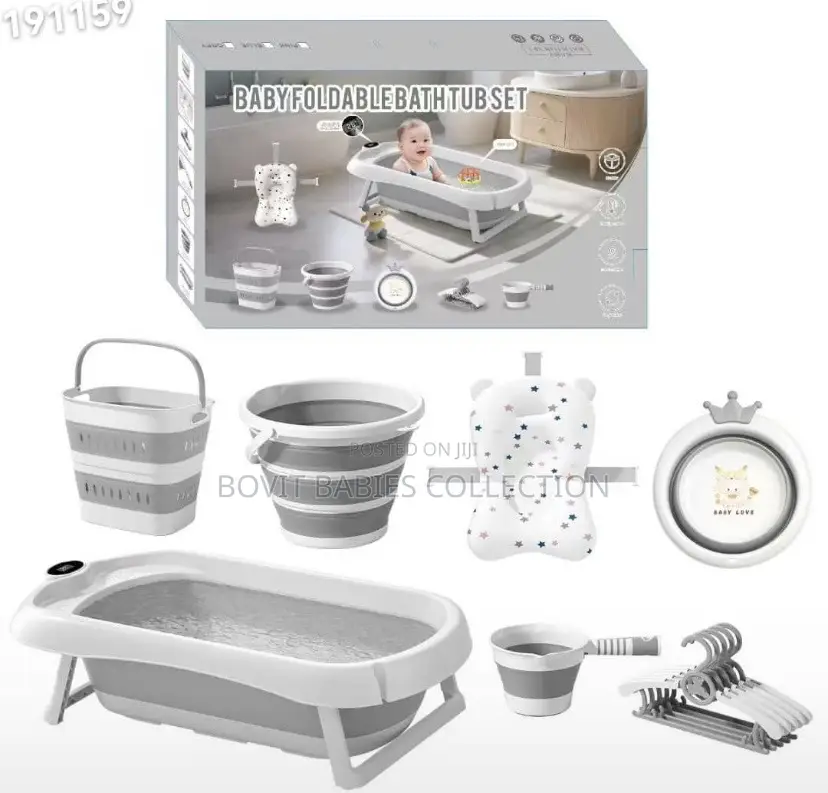 Baby Foldable Bathtub Set