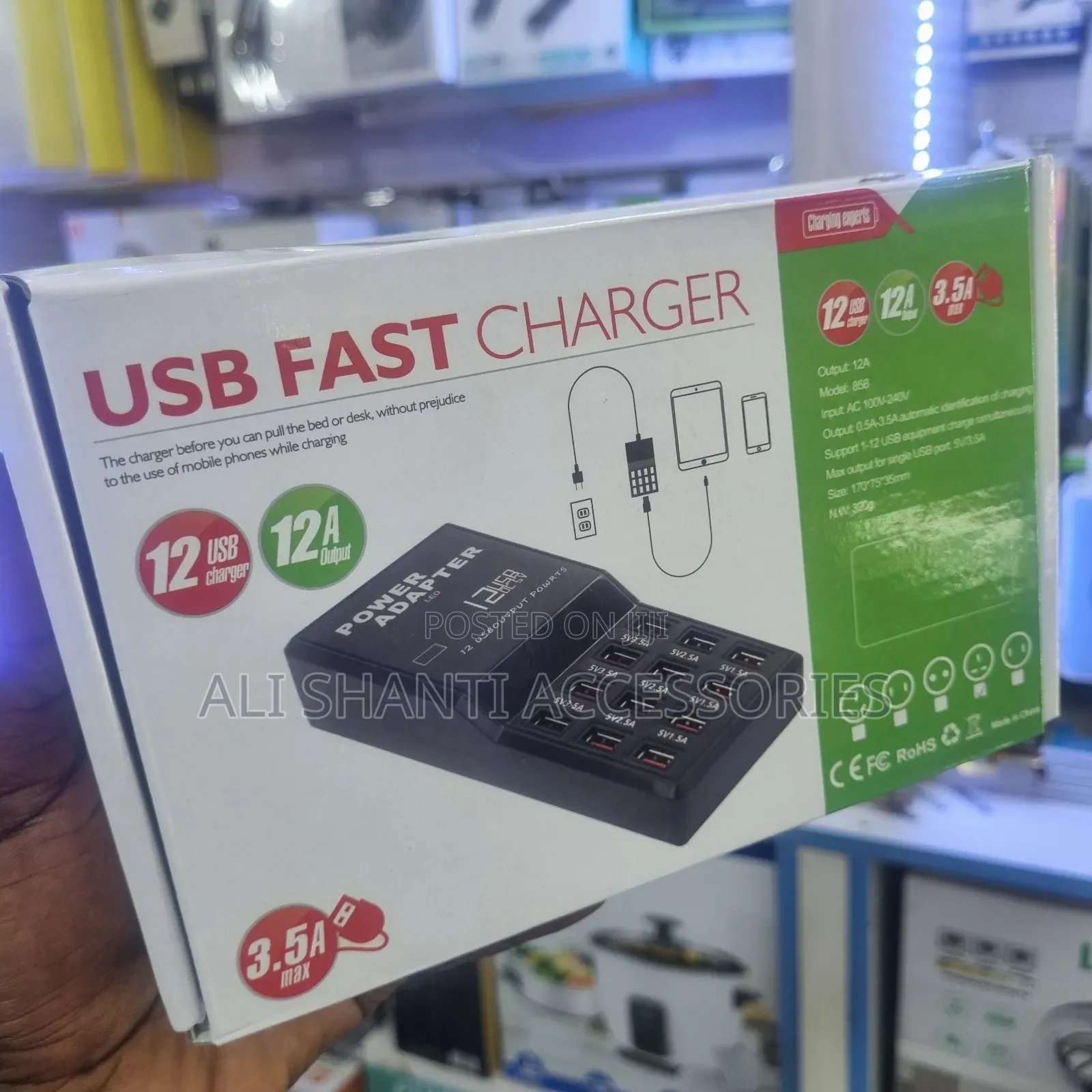 12 Ports Usb Fast Charging Station