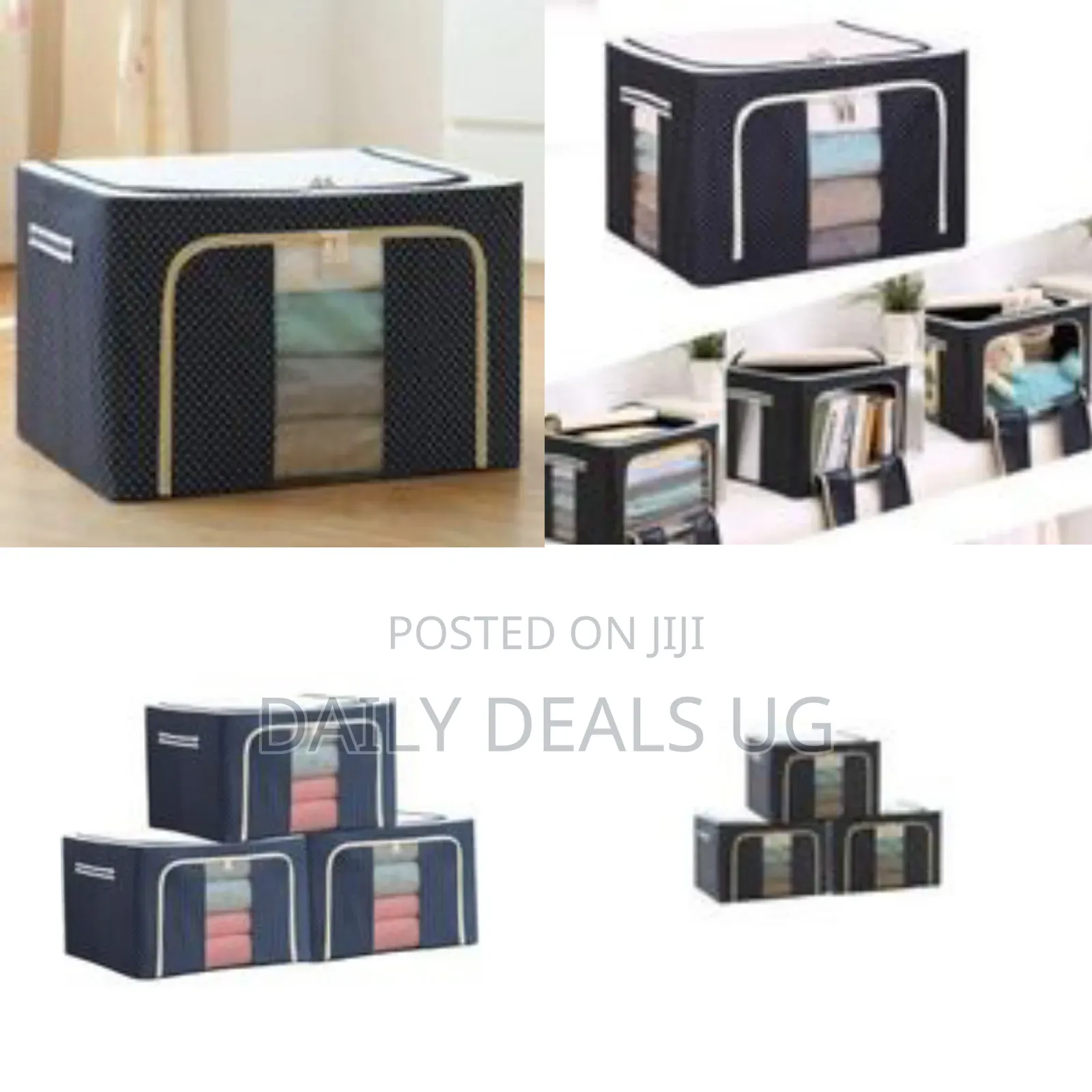 Set of 3 Smart View Foldable Storage Boxes
