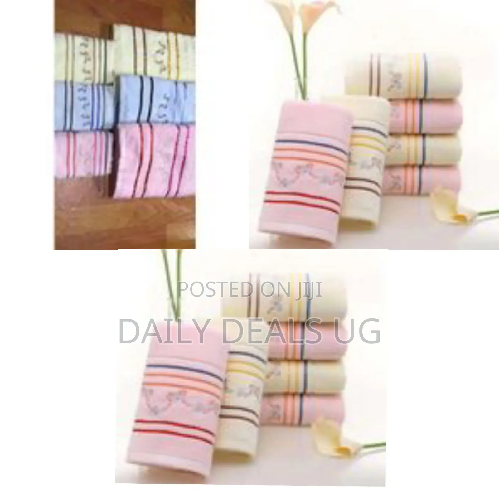 Luxury Embroidered Cotton Towel Set (2-Piece) - Multicolor