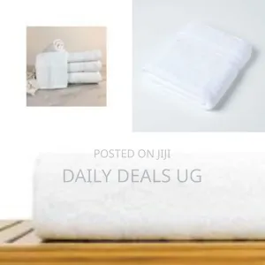 12-Piece Set of Luxurious White Hand / Face Towels - White