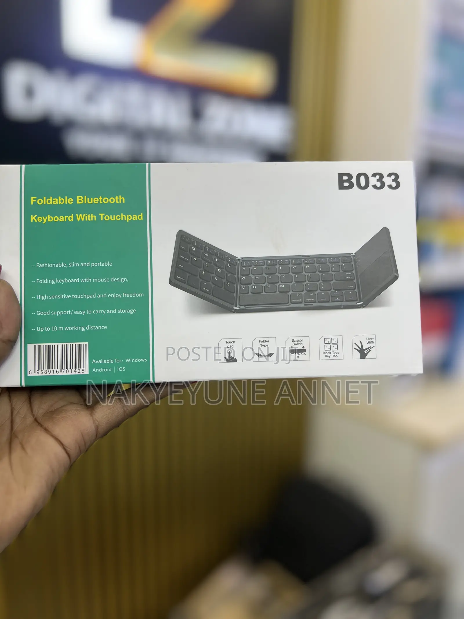 Foldable Bluetooth Keyboard