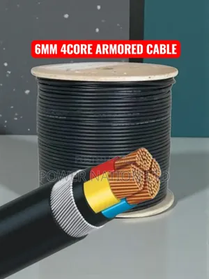 6mm Total 4core Pure Copper Armored Underground Cable