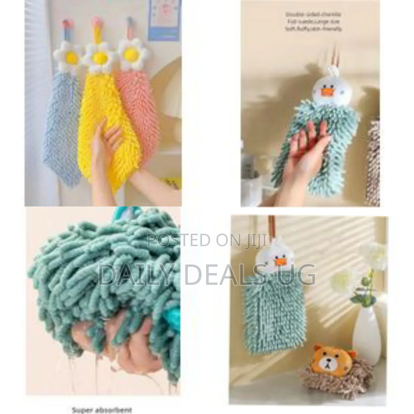 Adorable Daisy Flower Hanging Sanitary Hand Towels - Multicolor