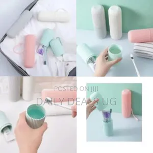 Portable Toothbrush and Toothpaste Travel Case / Holder - Multicolor