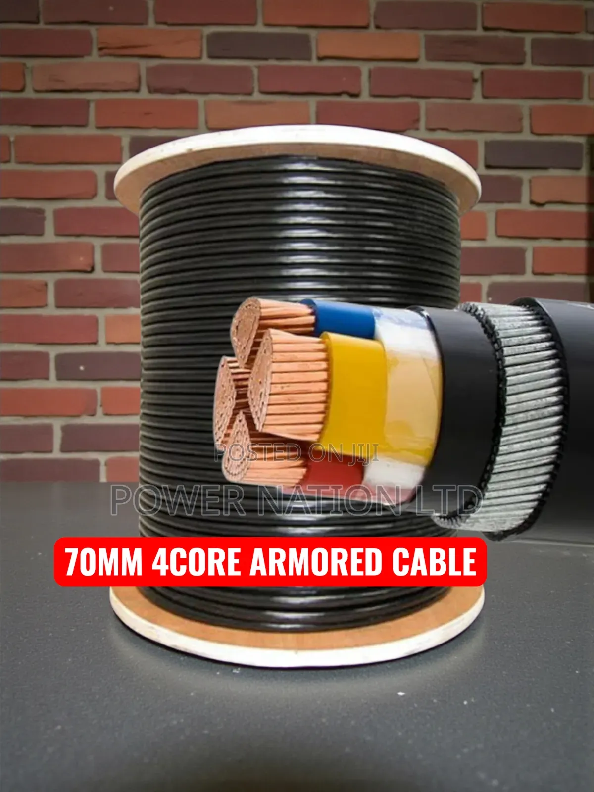 70mm Total 4core Pure Copper Armored Underground Cable