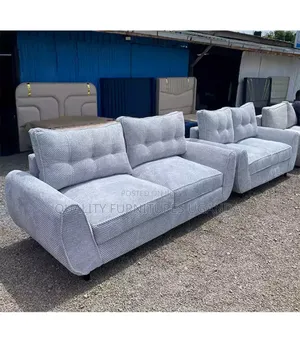 6 Seater Bending Armrest Fiber Sofa Set