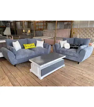 5 Sitter Grey Bubble Fabric Sofa Set