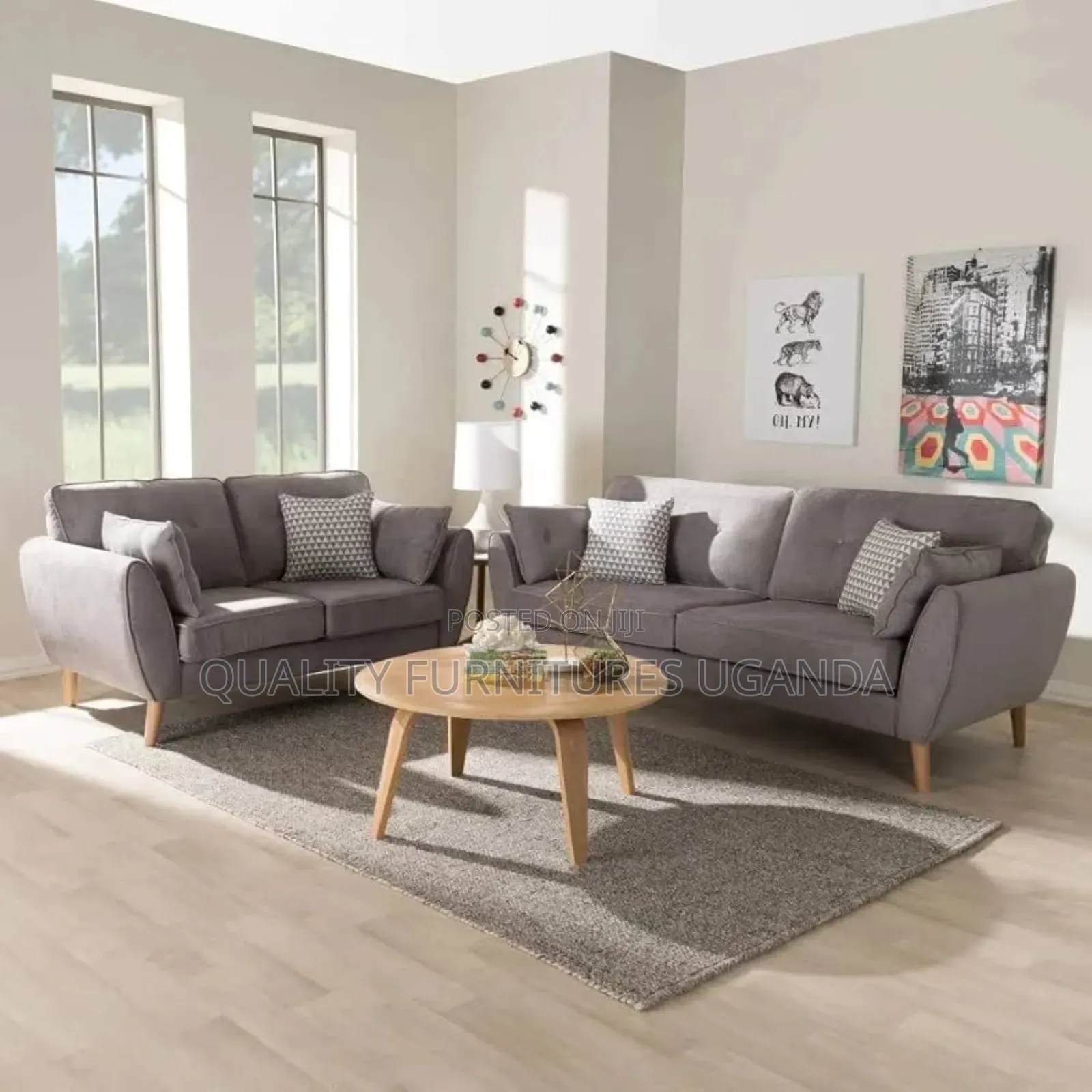 5 Sitter Butterfly Fiber Sofa Set