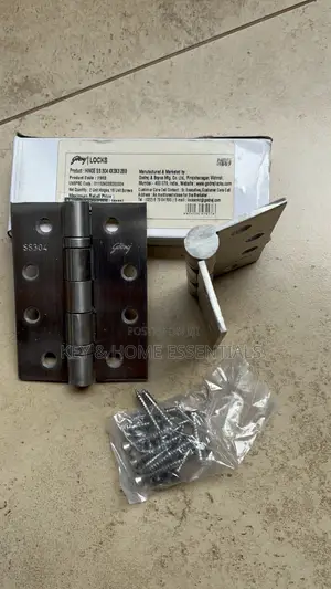 Godrej Ss 304 Door Hinges - 4" X 3" (Pair)