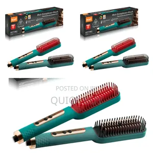 Raf R.406g Natural Hair Straightener Brush