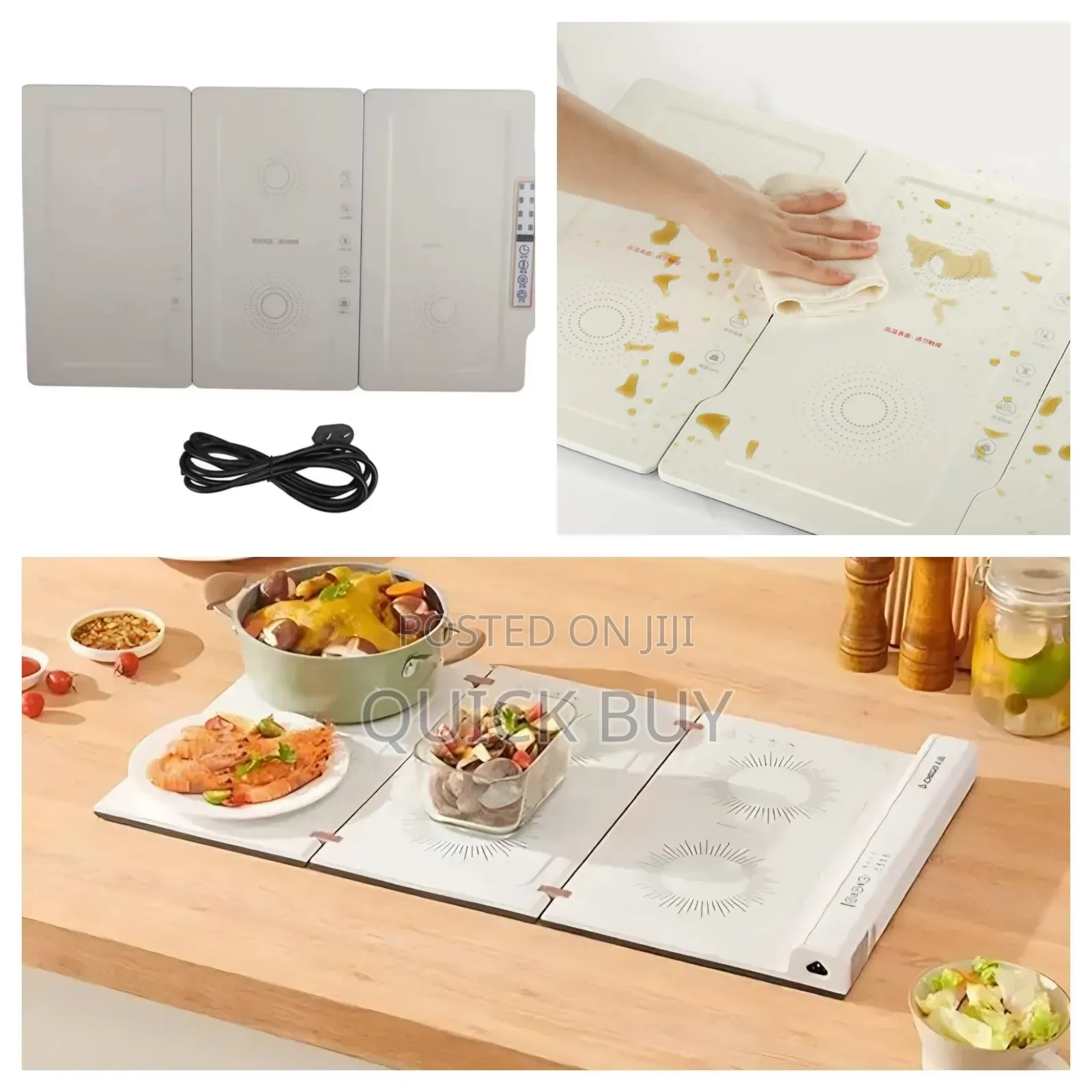 Foldable Electric Food Warming Plate.