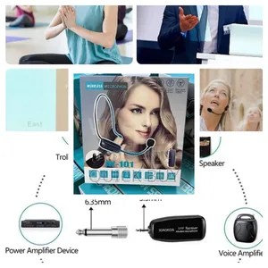 Rechargeable Wireless Headset Microphone