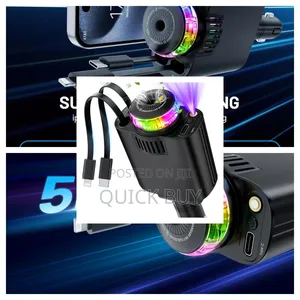 Starlight Retractable Car Charger With Aromatherapy