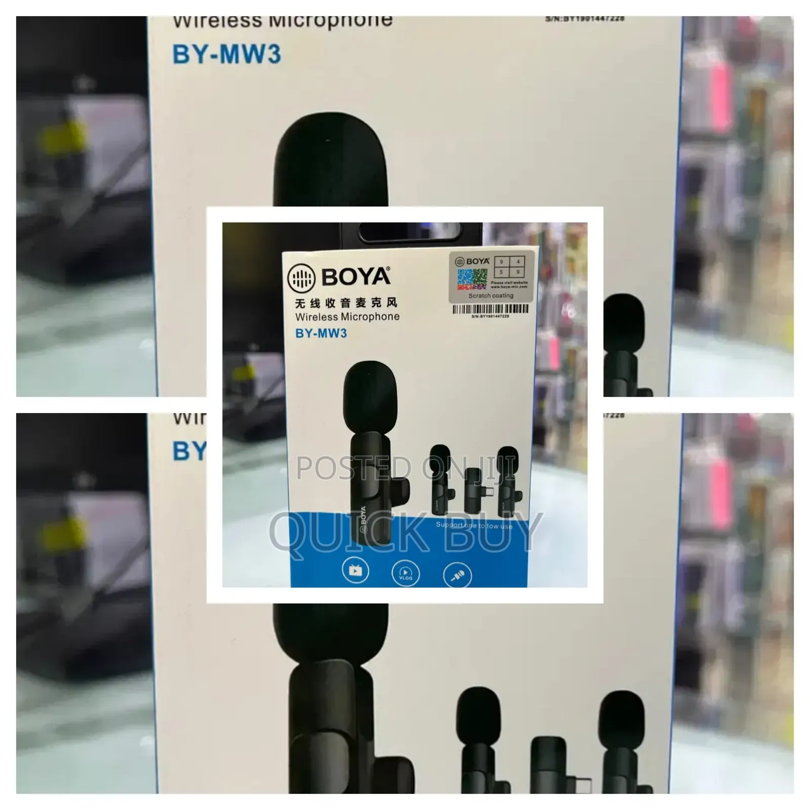 Boya By-mw3 Wireless Microphone System.