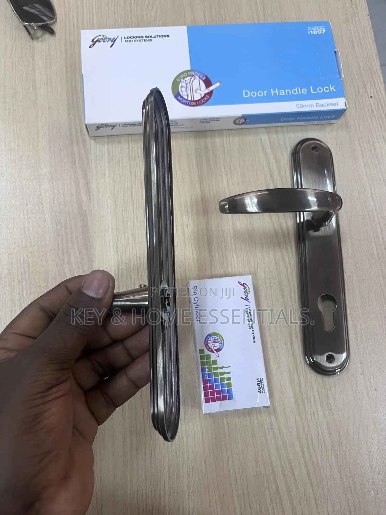 Godrej Euro Profile Mortise Door Handle Lock Set – 50mm Backset
